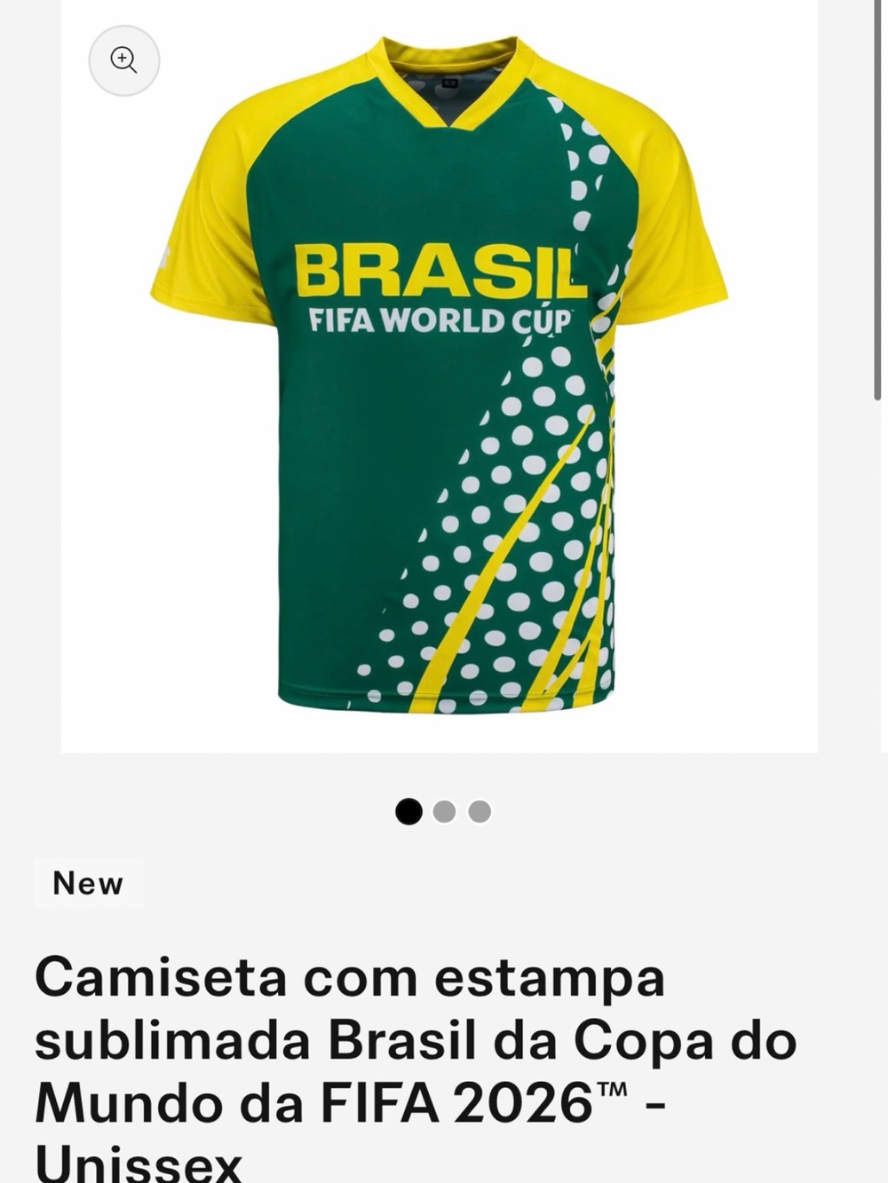 Brasil FIFA World Cup 2026 Men's Green & Yellow Jersey